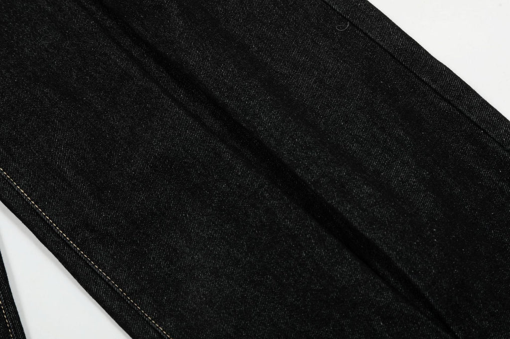 New vintage pleated washed jeans