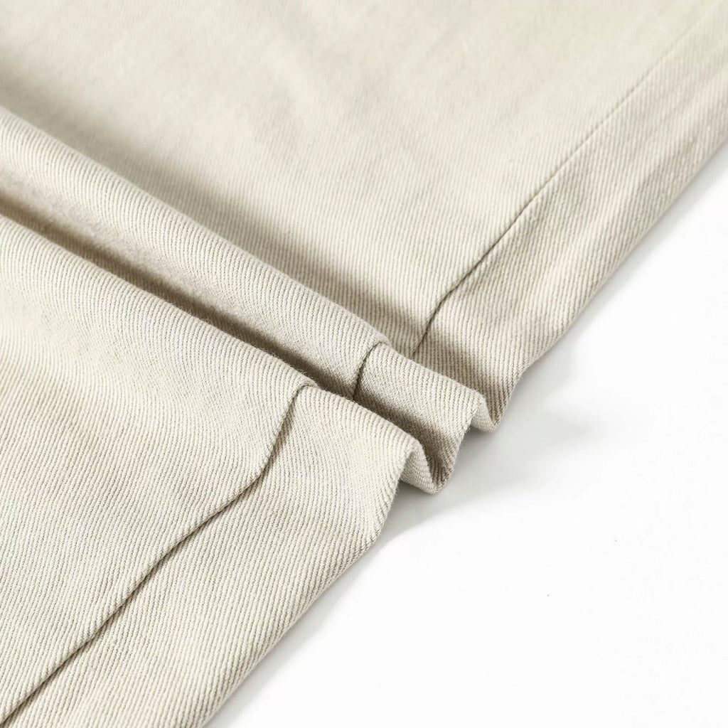 Fashion workwear jeans high street embroidery loose wide pants