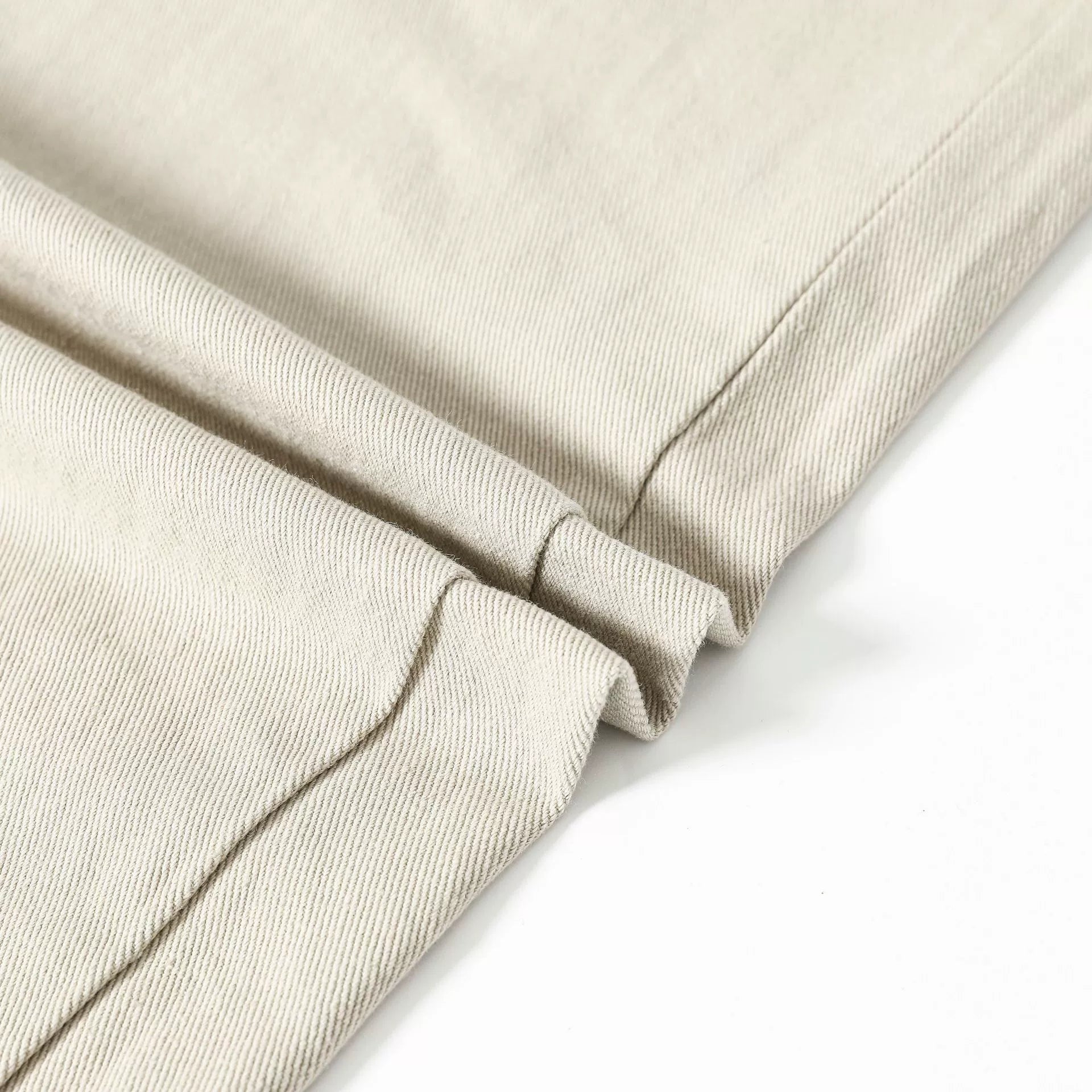 Fashion workwear jeans high street embroidery loose wide pants