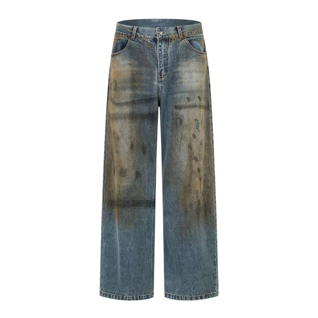 Vintage distressed chic jeans