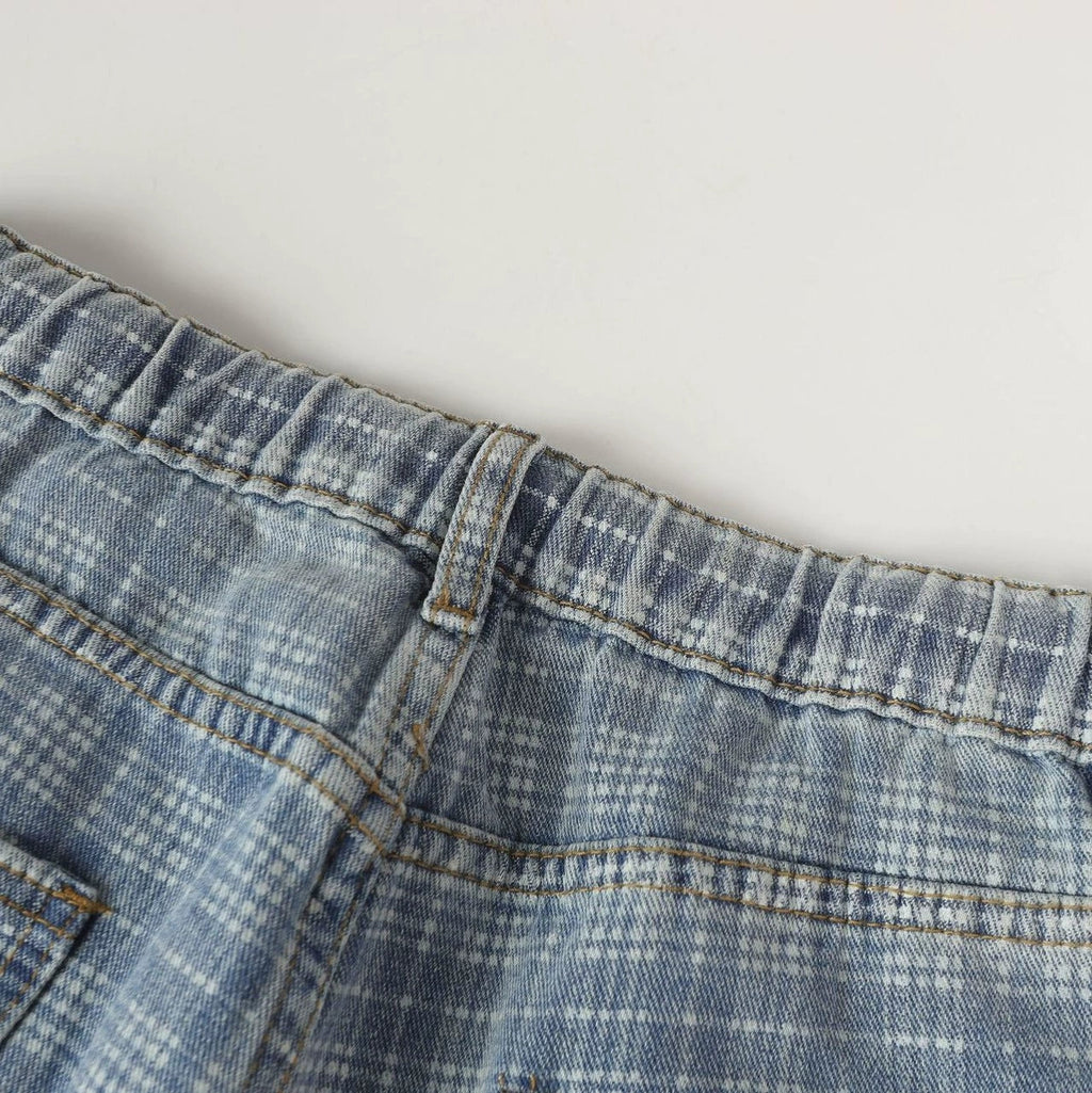 Plaid sports loose casual pants