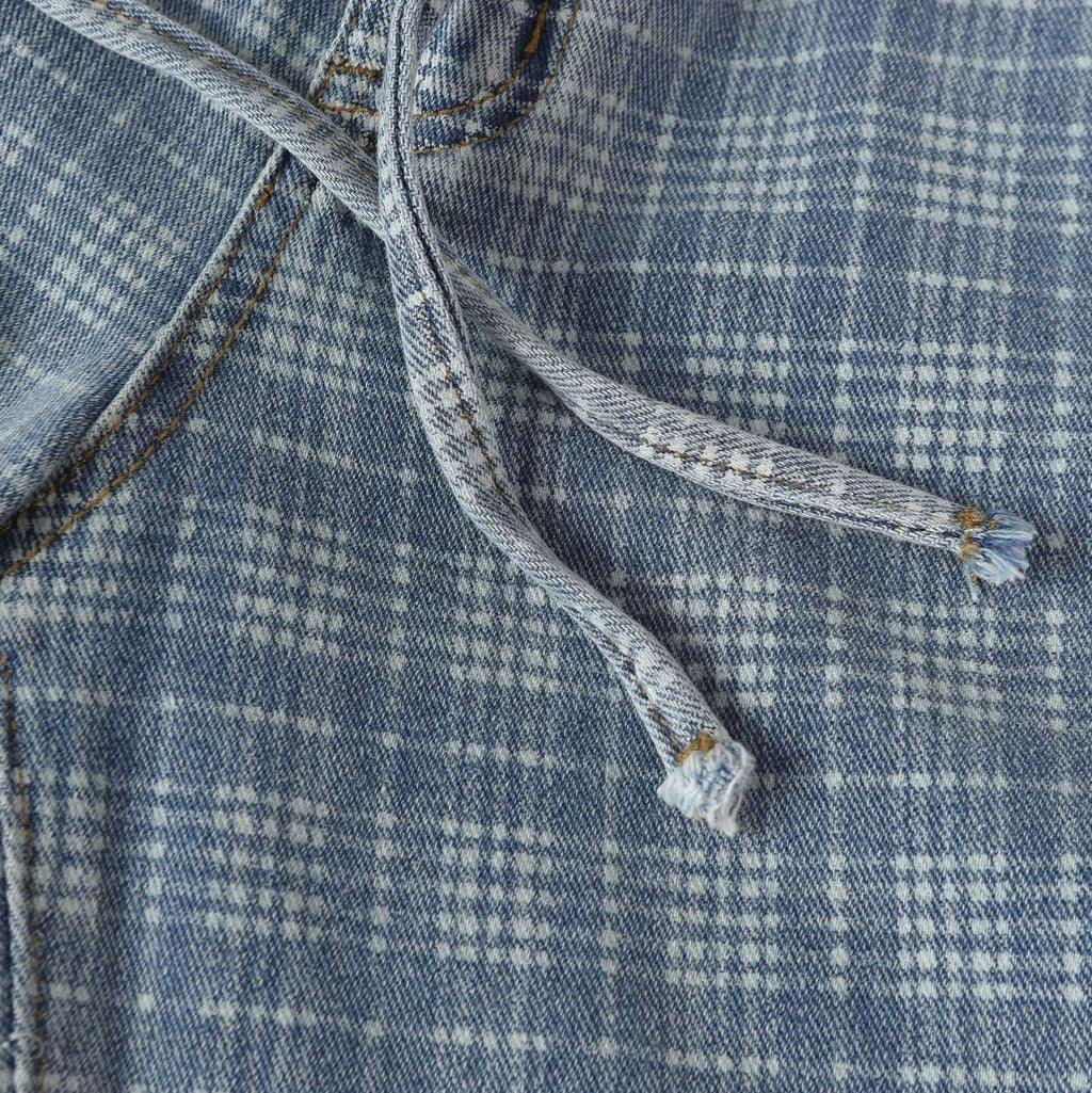 Plaid sports loose casual pants