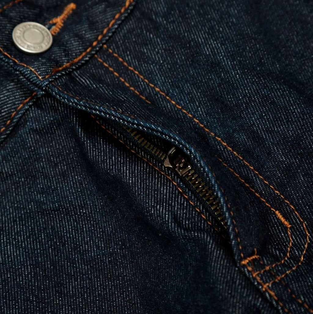 Fashion workwear jeans high street embroidery loose wide pants