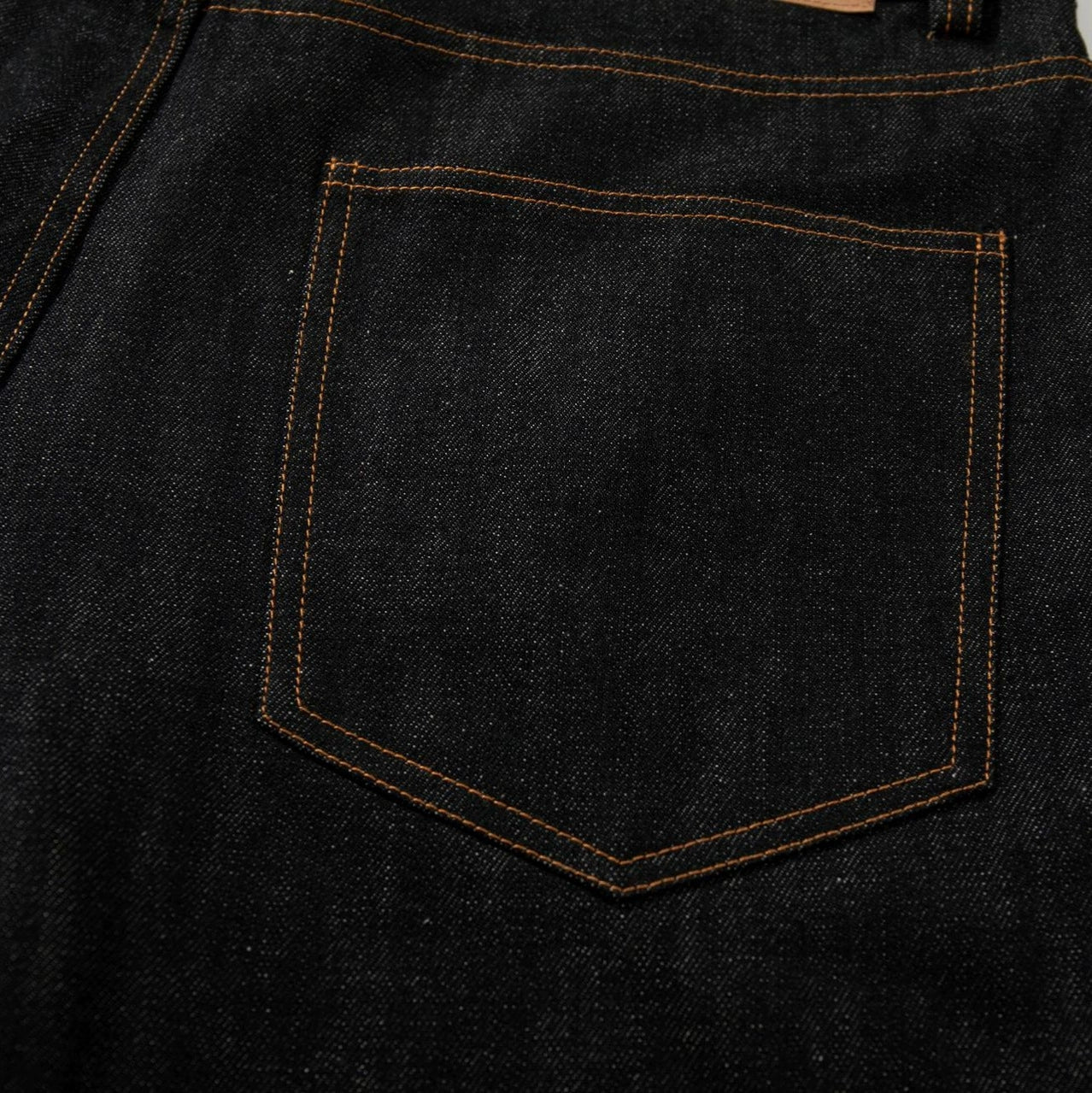 Fashion workwear jeans high street embroidery loose wide pants