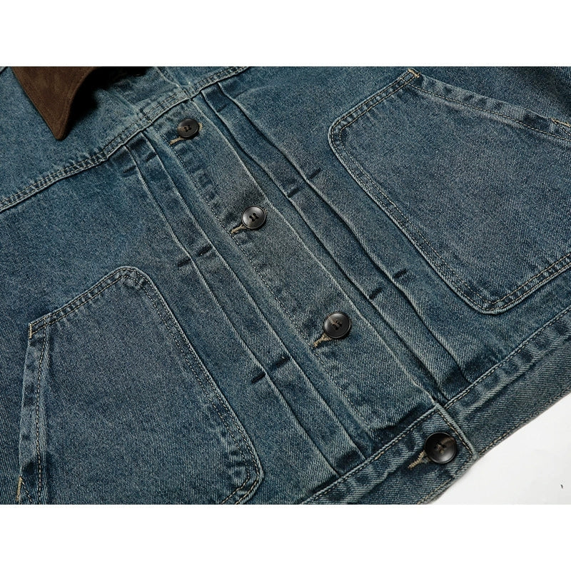 Fashionable denim sports casual jacket