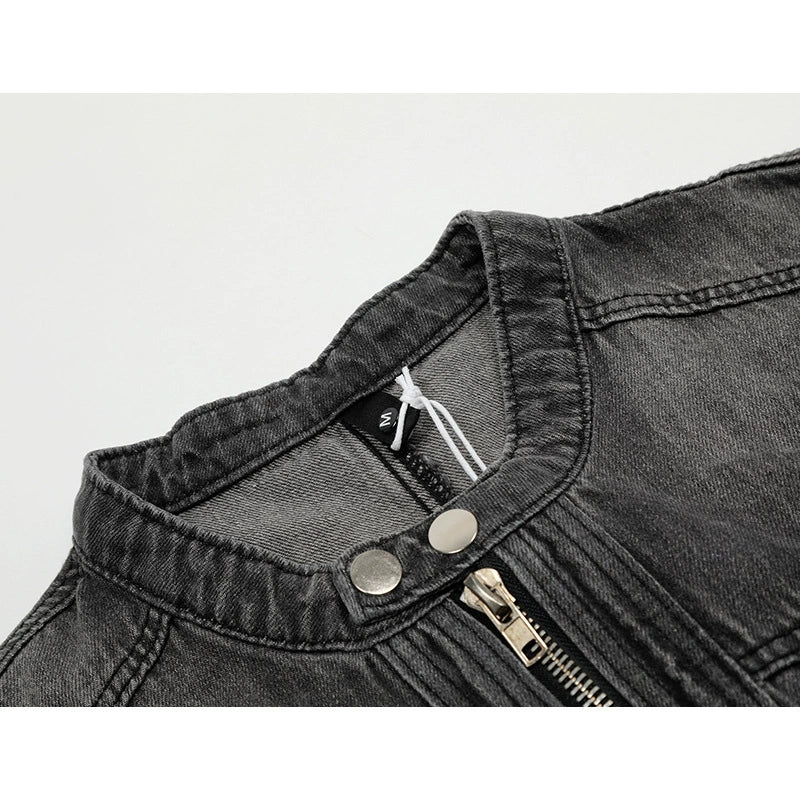 Fashionable denim sports casual jacket