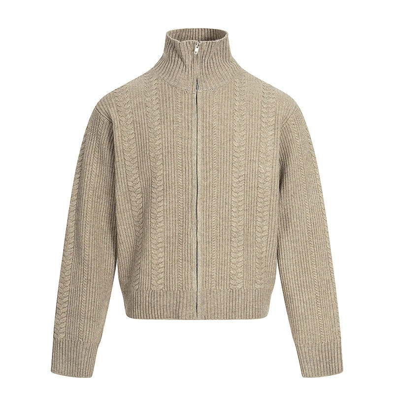 Fashionable wool sweater sports casual jacket