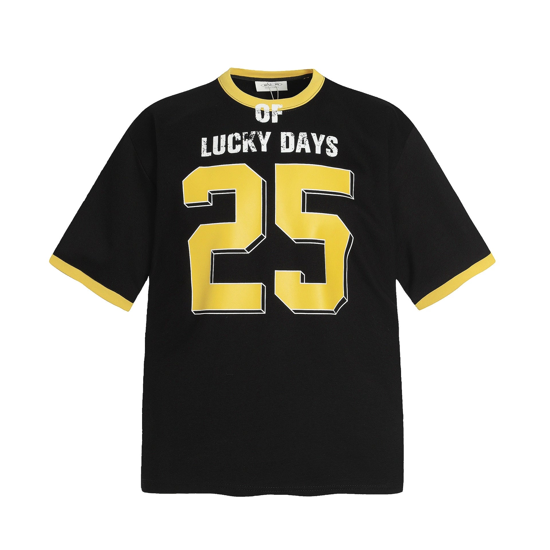 Fashion printed solid color T-shirt